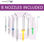 Idropulsore Dentale nasale Professionale Irrigatore Orale con 8 - Foto 5