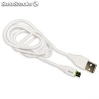 iggual cable USB-A-micro-USB 100 cm blanco