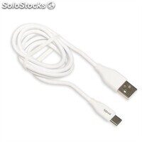 iggual Cable usb-a-usb-c 100 cm blanco Q3.0 3A