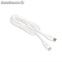 iggual cable USB-C-Lightning 100 cm blanco Q3.0 3A
