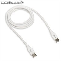iggual Cable usb-c-usb-c 100 cm blanco Q3.0 3A