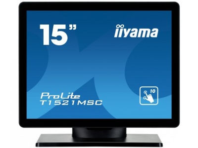 Iiyama 38.1cm (15) T1521MSC-B1 43 m-Touch vga+usb bl. T1521MSC-B1