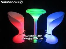iluminação led mesa mobiliário barra redonda