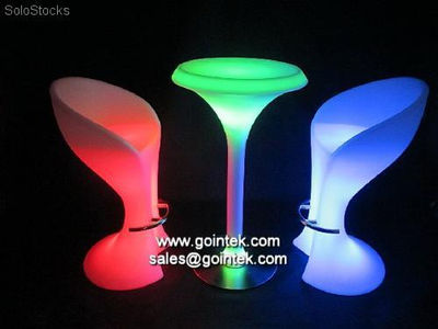 iluminação led mesa mobiliário barra redonda