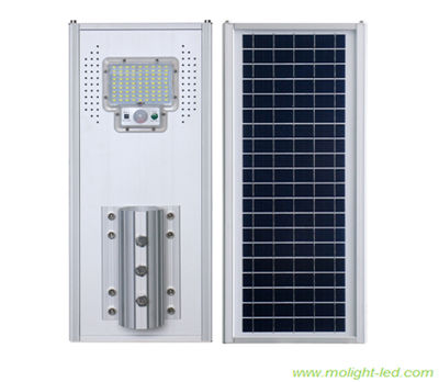 Iluminação pública solar led 50W sensor/time control/Mixed modes