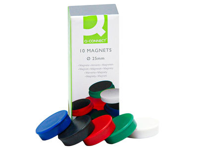 Imanes para sujecion q-connect ideal para pizarras magneticas25 mm colores - Foto 4
