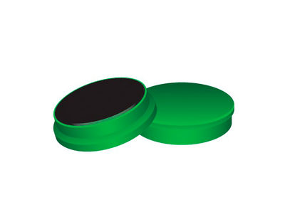 Imanes para sujecion q-connect ideal para pizarras magneticas35 mm verde -caja - Foto 2