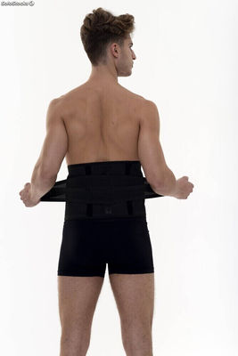 Imbragatura regolabile in velcro per il dolore lombare, Exer 522-Negro-S/M - Foto 3
