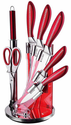 Imperial Collection IM-V8; Ensemble de couteaux en acier inoxydable 8pcs Rouge