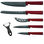 Imperial CollectionIM-X5: Set di 6 coltelli in marmo rivestito Rosso - 1