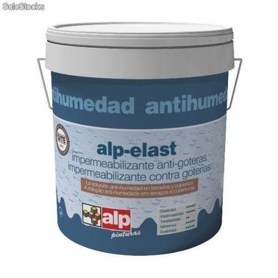 Impermeabilizante pintura antihumedad alp-elast cubiertas 15 l