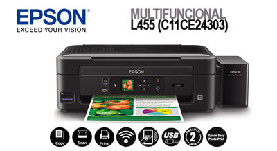 Impresora epson modelo L455+wifi+pantalla+DS $ 169.990 - Foto 2