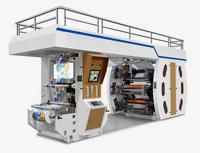 Impressora Flexografica Tambor Central 6 colores 600mm-1200mm papel plástico