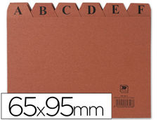 Indice fichero liderpapel carton Nº1 65X95 mm