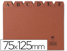 Indice fichero liderpapel carton Nº2 75X125 mm