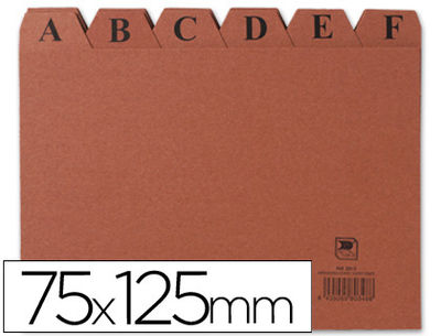 Indice fichero liderpapel carton Nº2 75X125 mm