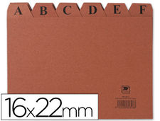 Indice fichero liderpapel carton Nº5 160X220 mm