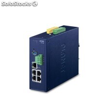Industrial 5-Port 10/100/1000T VPN Security Gateway with Redundant Power
