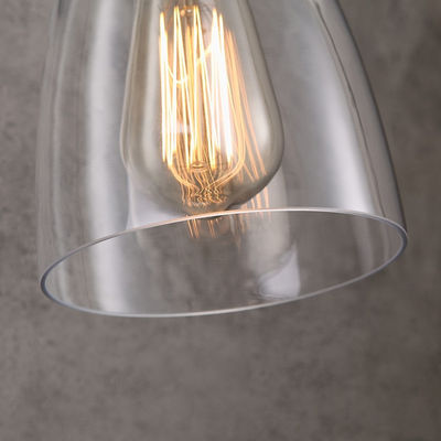 Industrie ausgesetztes Glass Lampenschirm Metallfuß Innenräumen Wandleuchte - Foto 3