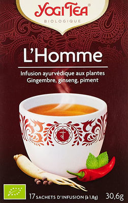 Infusion Homme aux Gingembre, ginseng, piment