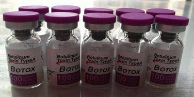 Injeção de botox e hidrogel