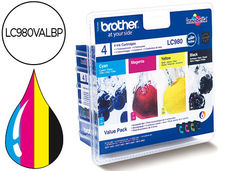 Ink-jet brother lc-980bk dcp-145 dcp-165 mfc-250 mfc-290 negro magenta amarillo