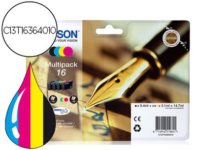 Ink-jet epson 16xl multipack workforce wf-2010w wf-2510wf wf-2520nf wf-2530wf