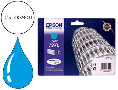 Ink-jet epson 79xl wf 4630 / 4640 / 5110 /-5190 / 5620 / 5690 cian - 2.000 pag-
