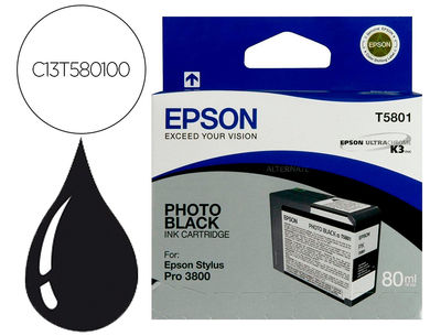 Ink-jet epson stylus pro-3800/3880 negro photo (80ml)