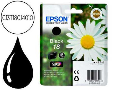 Ink-jet epson t18 negro expression home xp-102 xp-205 xp-305 xp-405 capaciidad