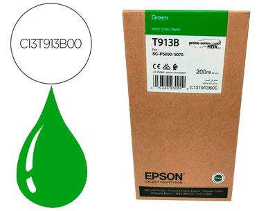 Ink-jet epson t913b green ink 200ml