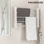 InnovaGoods Elektrischer Handtuchhalter zur Wandmontage 65W Weiß Grau (5 Rippen) - 1