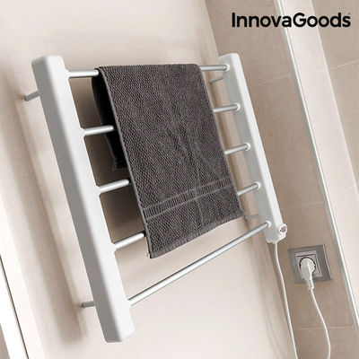InnovaGoods Elektrischer Handtuchhalter zur Wandmontage 65W Weiß Grau (5 Rippen) - Foto 3