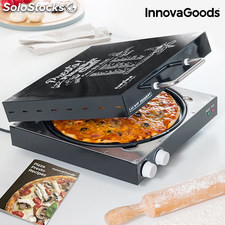 InnovaGoods Elektrischer Pizzaofen mit Presto Rezeptbuch! 1200W Schwarz