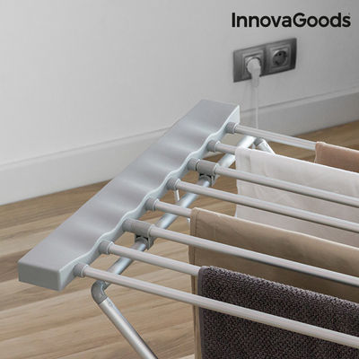 InnovaGoods Elektrischer Wäscheständer in Grau 120W (8 Stangen) - Foto 3