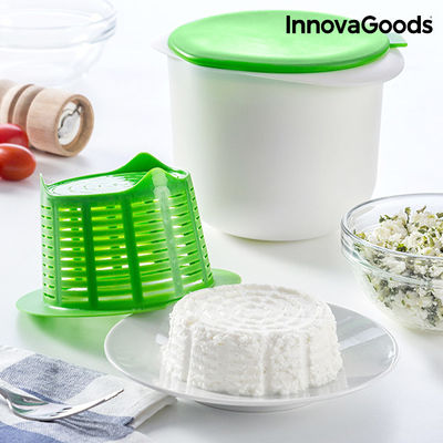 InnovaGoods Käseform zur Herstellung von hausgemachtem Käse mit Rezeptbuch - Foto 2