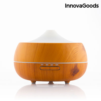 InnovaGoods LED Luftbefeuchter mit Wooden Effect Duftzerstäuber - Foto 4