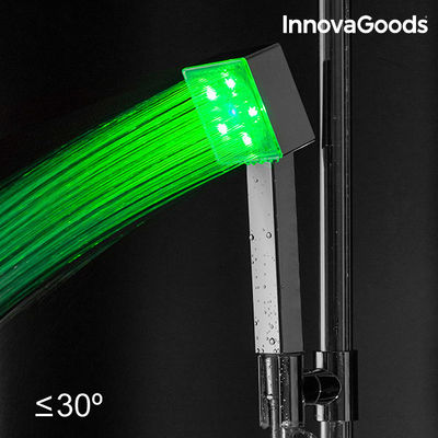 InnovaGoods LED Ökoduschkopf mit Square Temperatursensor - Foto 3