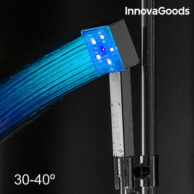 InnovaGoods LED Ökoduschkopf mit Square Temperatursensor - Foto 4