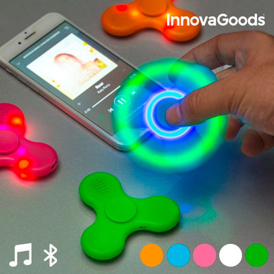 InnovaGoods LED Spinner mit Lautsprecher und Bluetooth
