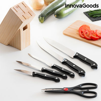 InnovaGoods Messerset mit Holzblock (6-Teilig) - Foto 3