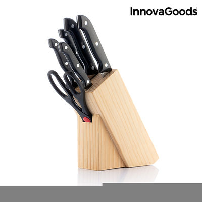 InnovaGoods Messerset mit Holzblock (6-Teilig) - Foto 4
