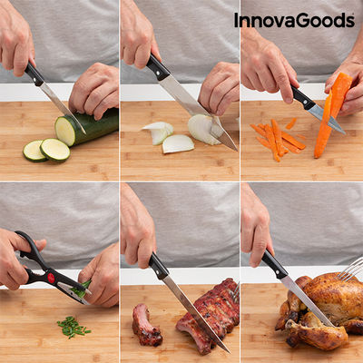 InnovaGoods Messerset mit Holzblock (6-Teilig) - Foto 5