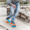 InnovaGoods Mini Cruiser Skateboard (4 Rollen) - Foto 2