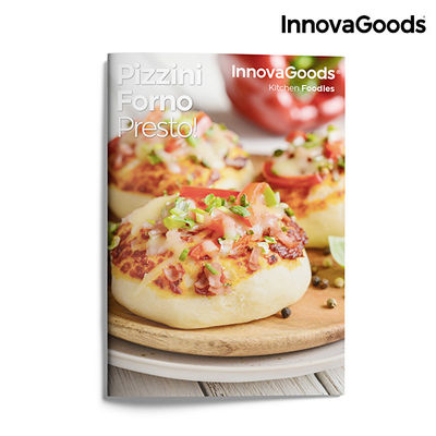 InnovaGoods Mini Pizzaofen mit Presto! Rezeptbuch 700W Rot Schwarz - Foto 4
