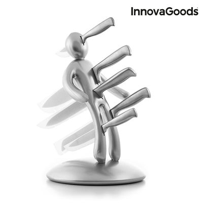 InnovaGoods Premium Messerset mit Voodoo Messerblock (6-teilig) - Foto 5