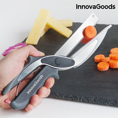 InnovaGoods Scherenmesser mit integriertem Mini-Schneidebrett - Foto 4