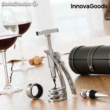 InnovaGoods Screwpull Hebelkorkenzieher- und Weinzubehörset (4 Stück)