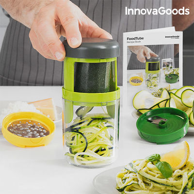 InnovaGoods Spiral-Gemüsereibe und -schneider mit dem Kitchen Foodies Rezeptbuch - Foto 3