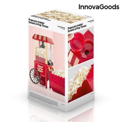 InnovaGoods Sweet &amp;amp;amp; Pop Times Popcornmaschine 1200W Rot - Foto 4